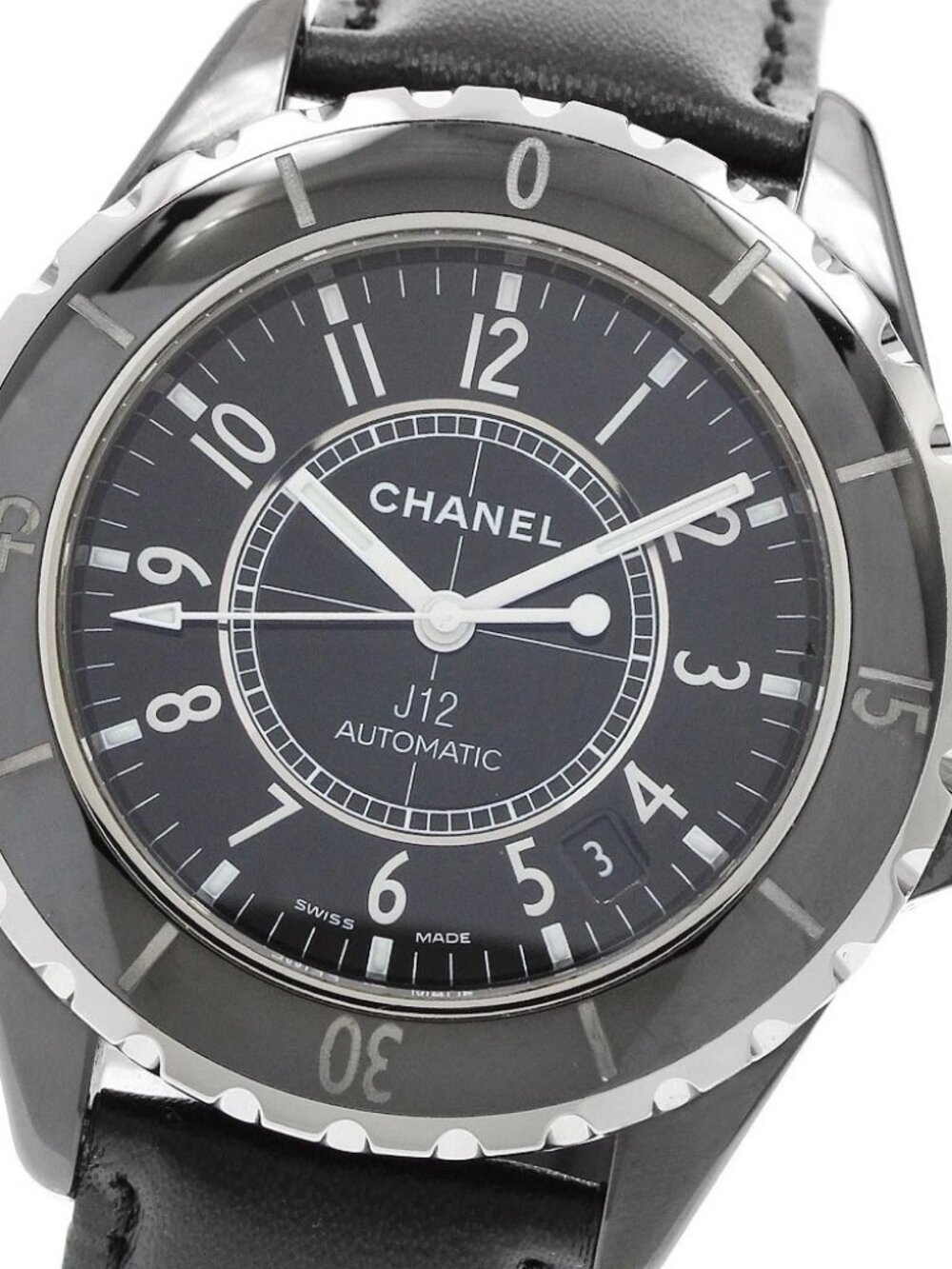 CHANEL J12 black ceramic H0683 38mm black Dial Automatic Men's Watch_967708